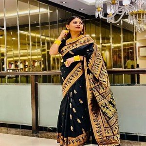Classic Art Silk Jacaquard Saree With Blouse Piece