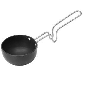 MILTON Pro Cook Hard Anodized Tadka Pan, 10 cm, Dark Grey Tadka Pan 10.1 cm diameter 0 L capacity  (Aluminium)