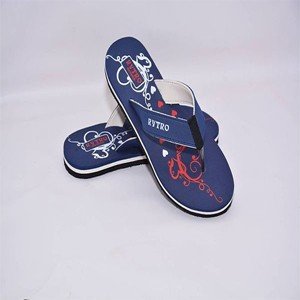 Women's Stylish and Trendy Blue Printed EVA Slippers