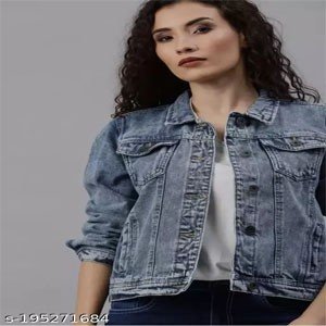 Lily buds Denim Jacket For Women & Girls / Women jacket