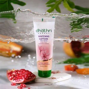 DHATHRI SAFFRON FACE WASH| | AYURVEDIC FACE WASH| | HELPS IMPROVE SKIN TONE - 100 ML - PACK OF 2