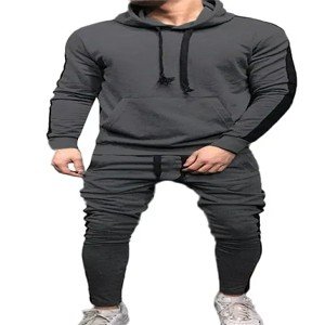 Grey Fleece Tracksuit For Men