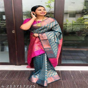 New designer Jacquard Banarasi Silk Saree