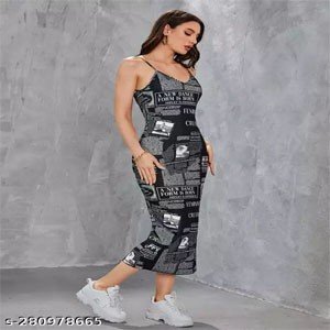 WOMEN TRENDY INSTA DRESS