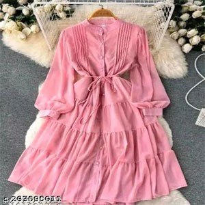 Women Stylish Plating Dress