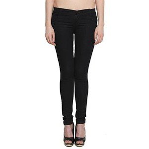 Black Solid Slim Fit Jeans