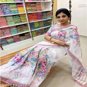 latest trends Holi special festival saree with our cotton linen saree for women new arrival featuring the best quality and trending designs for a stylish