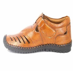 Men's Trendy Tan Synthetic Solid Comfort Sandals