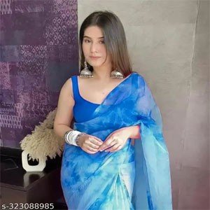 Radhya Designer organza tie die printed saree
