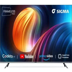 Dyanora Sigma 80 cm (32 Inch) HD Ready LED Smart Linux TV with 30 Watt Box Speakers & Bezel-Less Design  (DY-LD32H4S)