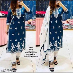 alisha fashionable kurti Set for women Cotton