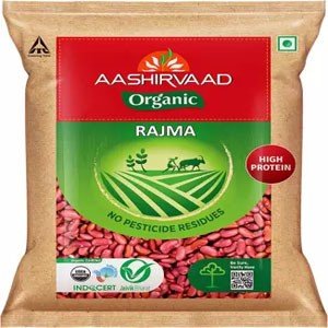 AASHIRVAAD Organic Brown Rajma (Whole)  (500 g)