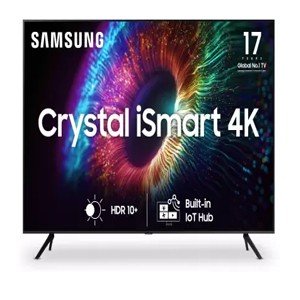 SAMSUNG Crystal 4K iSmart Series 108 cm (43 inch) Ultra HD (4K) LED Smart Tizen TV 2023 Edition  (UA43CUE60AKLXL)