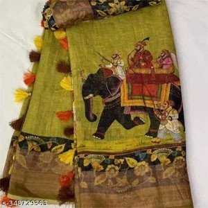 Kalamkari Digital Print Saree