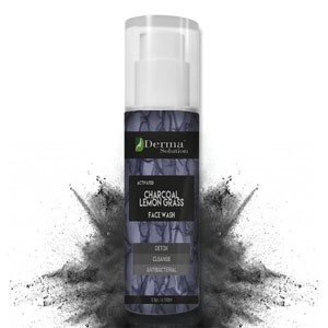 Derma Solution Lemon Grass Charcoal Face Wash | Anti-Pollution | Oil Control | Blackheads Removal | Skin Glowing | Deep Cleanser | Unclog Pores | For Men & Women - 100ml