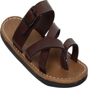Men's Stylish Brow Synthetic Leather Casual Slipper