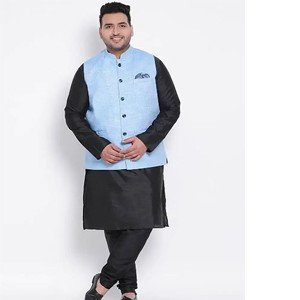 3 piece kurta pyjama nehru jacket