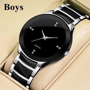 IIK Collection Silver_Black Men Wrist watch
