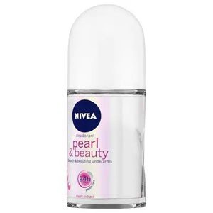 Nivea Pearl & Beauty 48h Deodorant Roll On for Smooth & Beautiful Underarms 50 ml for Women