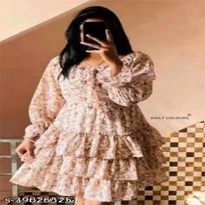 Crazy Mirchi Frillo Brown Dress