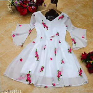 Florance Exclusive Printed Fully Stitched Aline Kurta For Women & Girls, Frock_Top,Kurti_Top