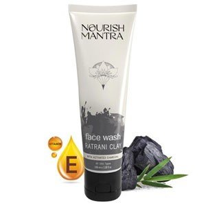 Nourish Mantra-Ratrani Moroccan Lava Face Wash (100 ml) |Enriched With Moroccan Clay, Activated Charcoal & Vitamin E| Face Wash For All Skin Types | Paraben & SLS\SLES Free