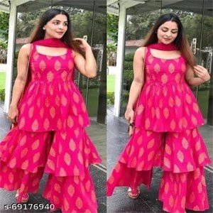 Kurti sharara dupatta