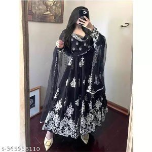 Women Embroidery Gown