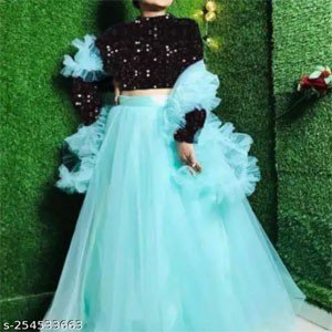 New Heavy Net Flared Butterfly Net Lehenga Choli And Women Lehenga Choli