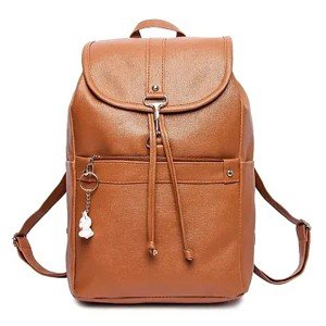 New Stylish Waterproof Backpack Girls School and College-Lite Brown
