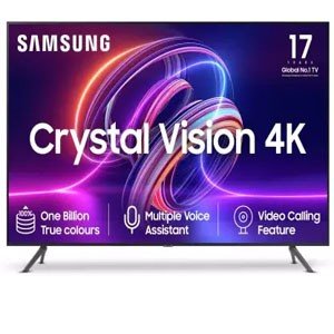 SAMSUNG Crystal Vision 4K iSmart with Voice Assistant 108 cm (43 inch) Ultra HD (4K) LED Smart Tizen TV 2023 Edition with Video Calling & IOT Sensors for Light & Camera  (UA43CUE70AKLXL)