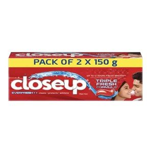 Closeup Everfresh+ Anti-Germ Gel Red Hot Toothpaste  (300 g, Pack of 2)