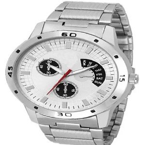 Sliver Metal Analog Watches