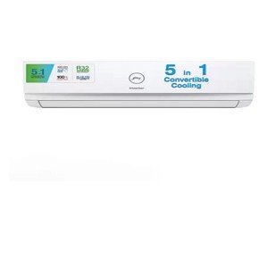 Godrej 5-In-1 Convertible Cooling 2023 Model 1.5 Ton 3 Star Split Inverter With Heavy Duty Cooling at Extreme Temperature AC - White  (AC 1.5T EI 18TINV3R32 WWD, Copper Condenser)
